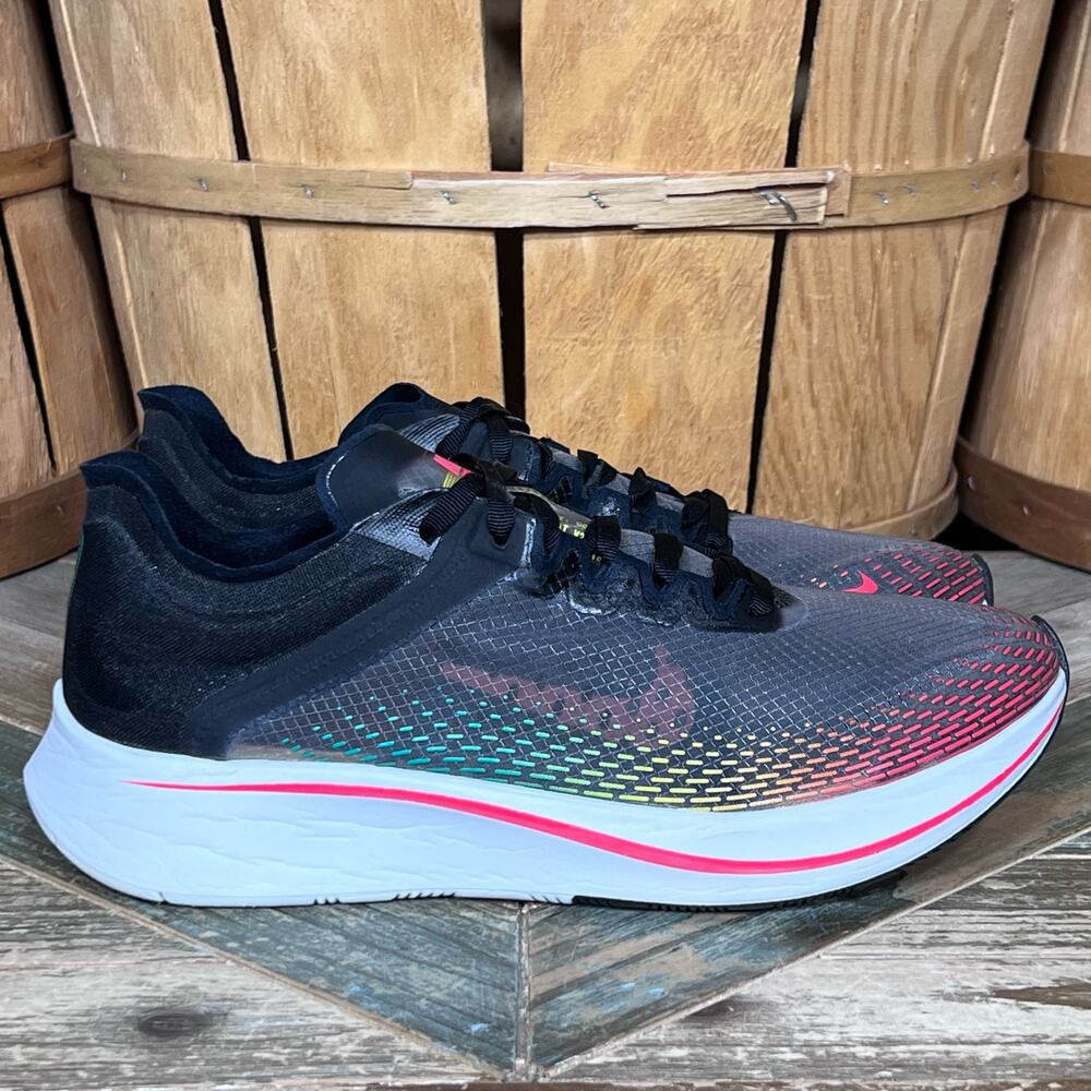Nike Zoom Fly SP Fast Black Red Orbit Green BV6105-001 Running Shoe Men Size 7.5